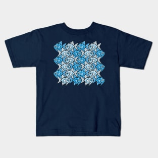 Angelfish Tessellation III Kids T-Shirt